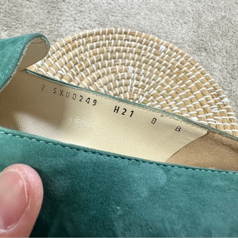 Salvatore Ferragamo Women’s Gancini Espadrilles Flats Shoes Slip On Suede 8B